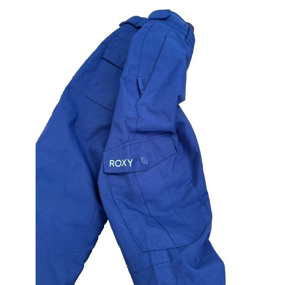Roxy Backyard Insulated Snowboard Pant Girls Mazarine Blue Size 10 Medium - Picture 2 of 9